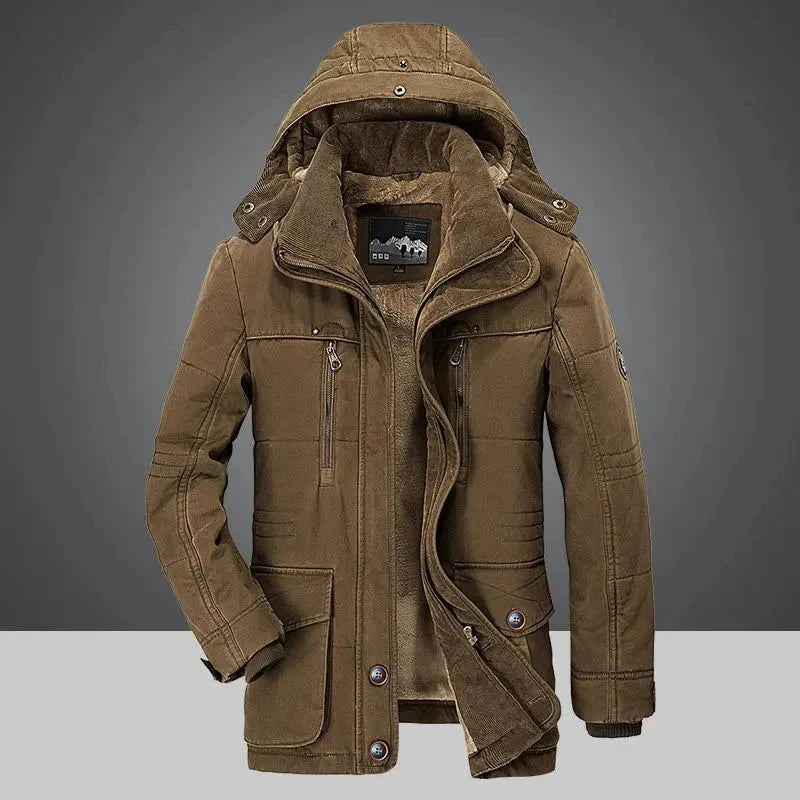 Manteau matelassé chaud avec capuche