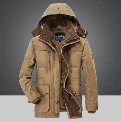 Manteau matelassé chaud avec capuche