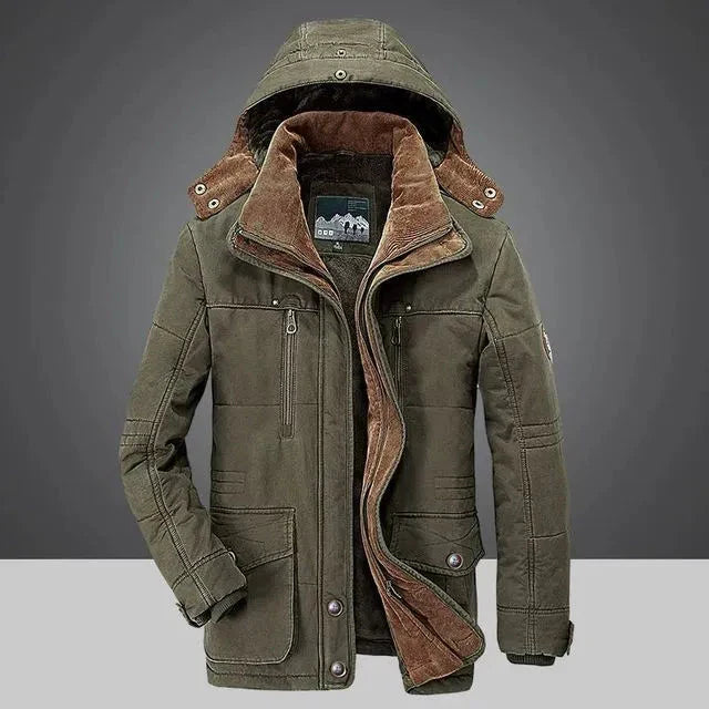 Manteau matelassé chaud avec capuche