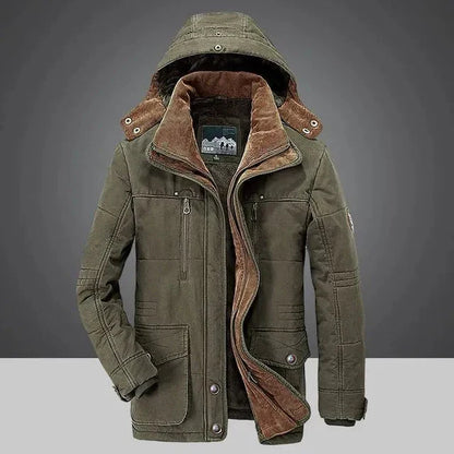 Manteau matelassé chaud avec capuche