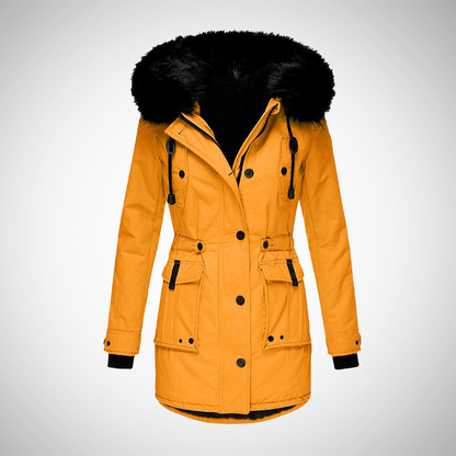 Damen Winterjacke Wasserdicht Gepolstert mit Kapuze - IdealeKleiden