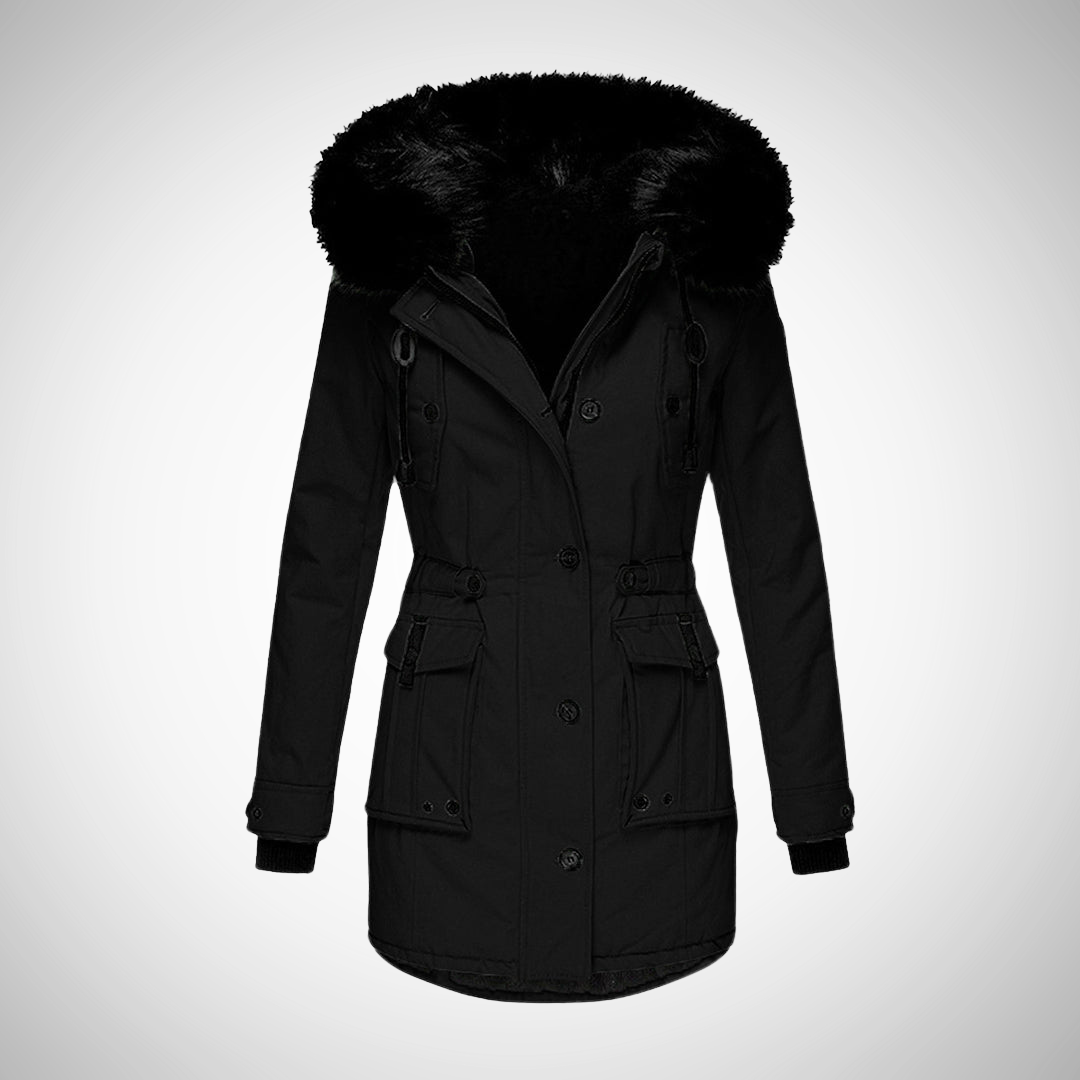 Doudoune imperméable à capuche pour femme
