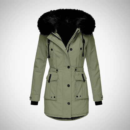 Doudoune imperméable à capuche pour femme