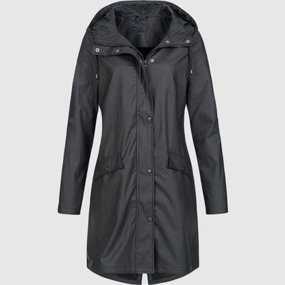 Frauen Regenjacke Stilvoll Kapuzenjacke - IdealeKleiden