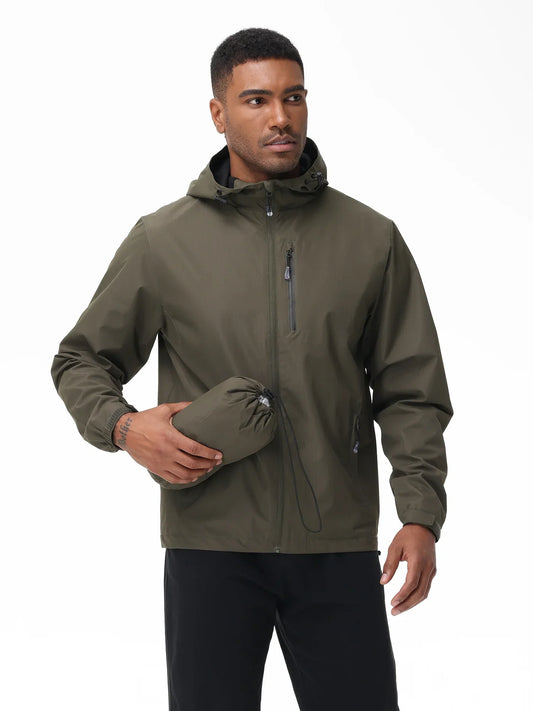 Herren Outdoorjacke Leicht Wasserdicht - IdealeKleiden