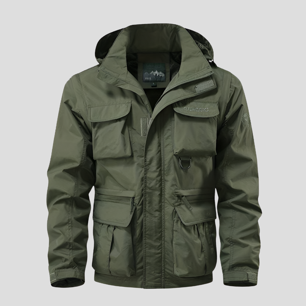 Manteau militaire imperméable pour homme, extérieur