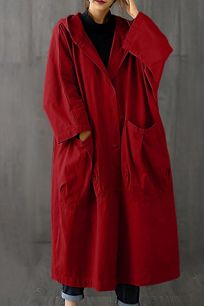 Grand coupe-vent femme rouge grande taille