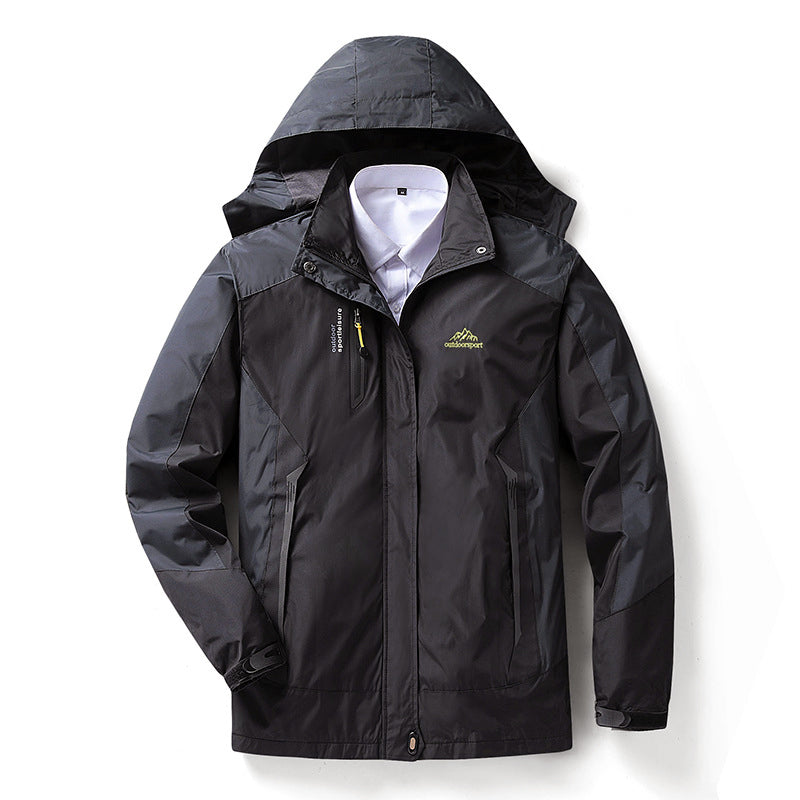 Veste de randonnée sport imperméable à capuche pour femme