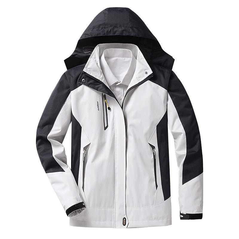 Veste de randonnée sport imperméable à capuche pour femme