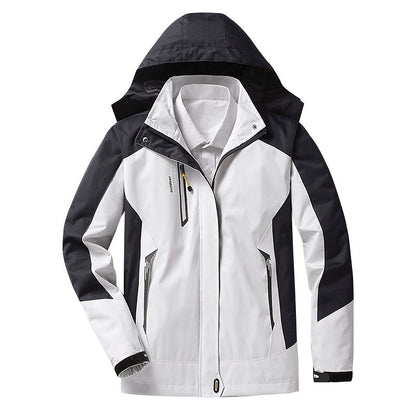 Veste de randonnée sport imperméable à capuche pour femme