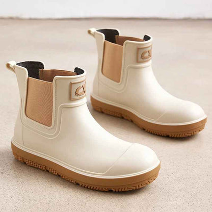 Bottes de pluie imperméables pour femmes, élégantes, mi-mollet