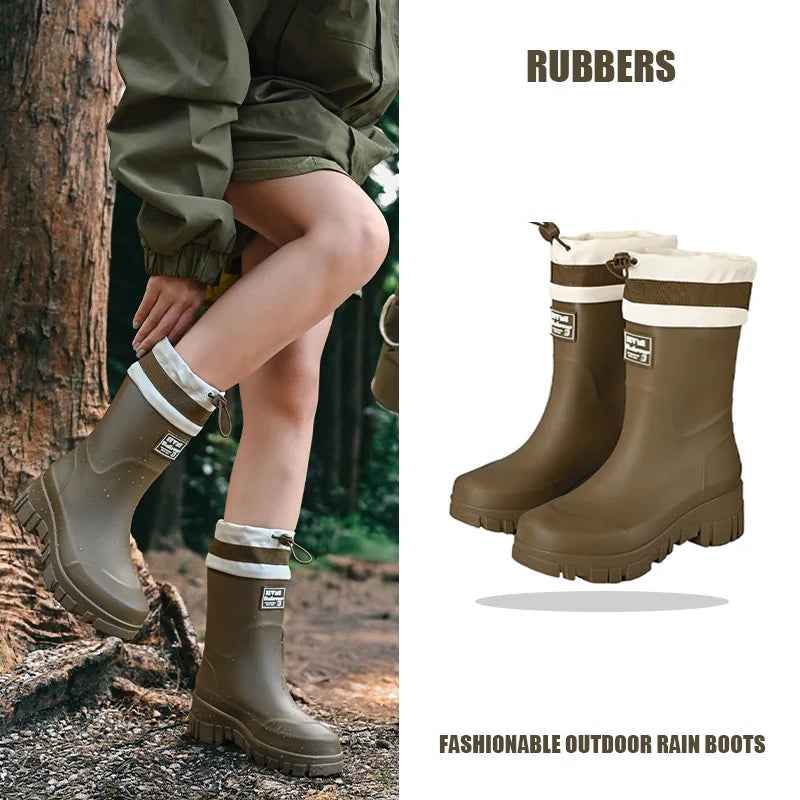Bottes de pluie imperméables ajustables pour enfants et adultes