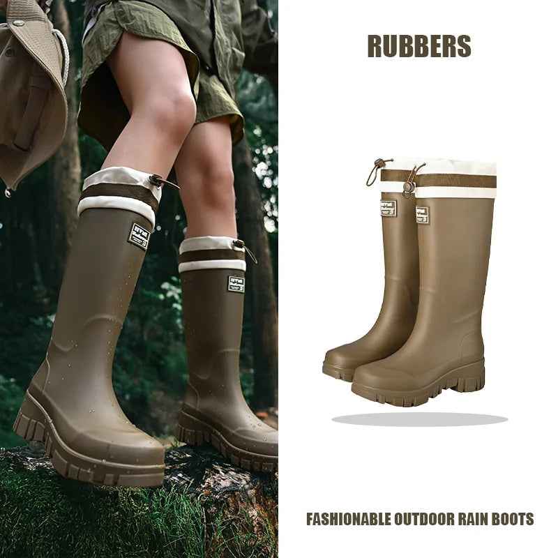 Bottes de pluie imperméables ajustables pour enfants et adultes