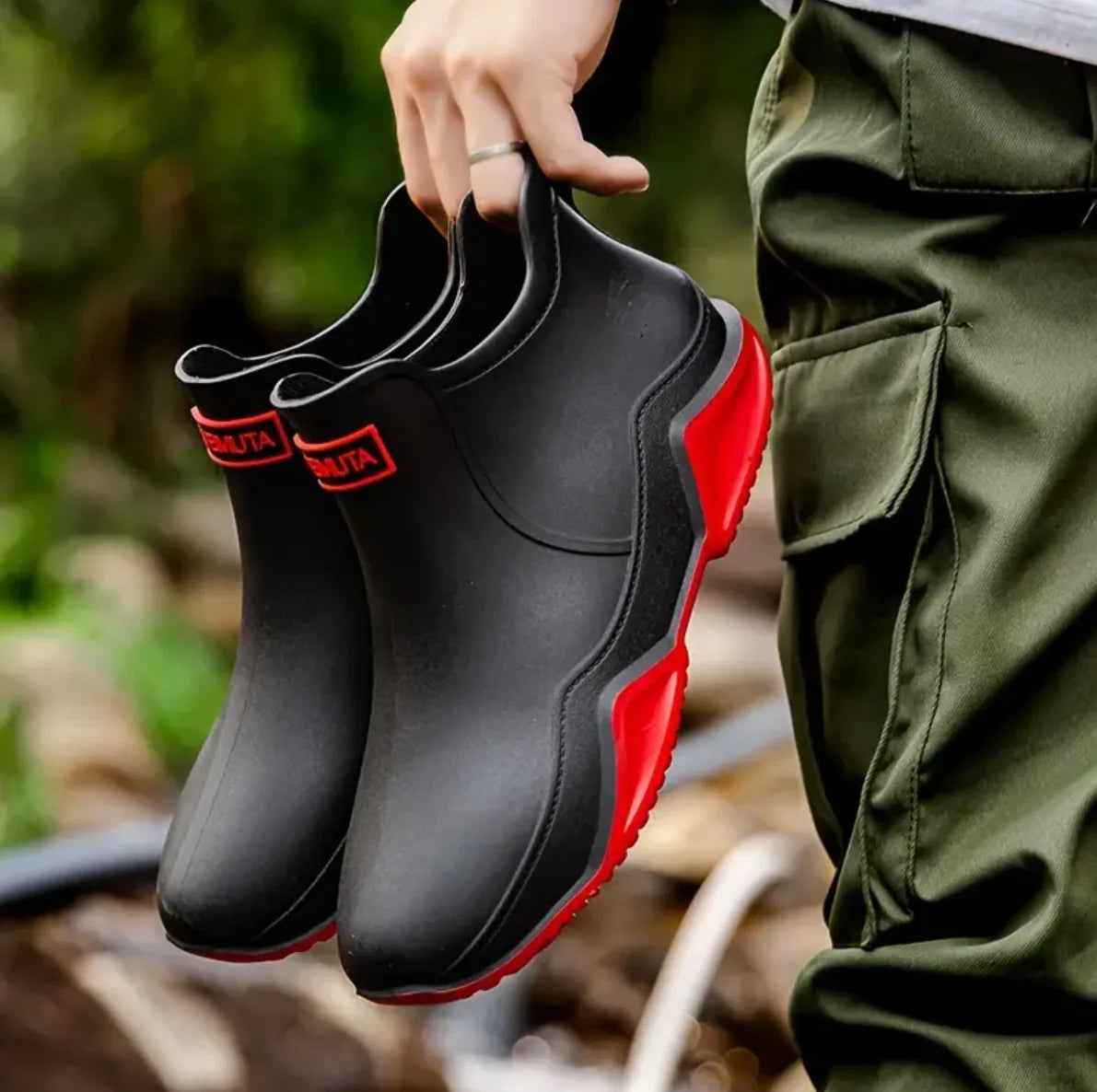 Bottes de pluie imperméables Caoutchouc robuste Extérieur