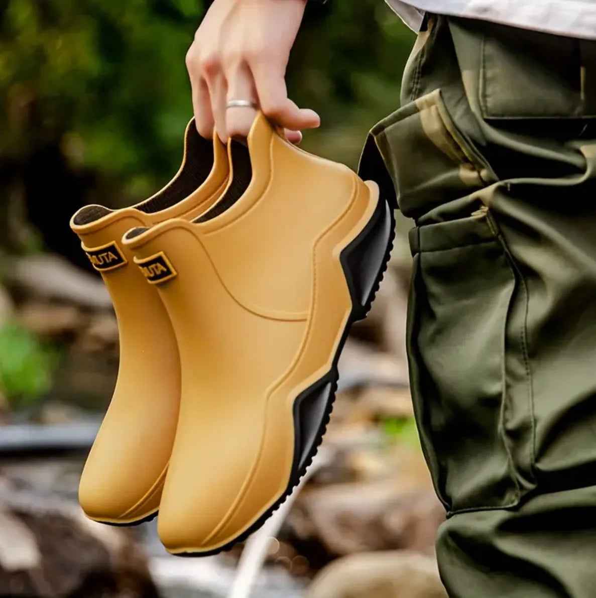 Bottes de pluie imperméables Caoutchouc robuste Extérieur
