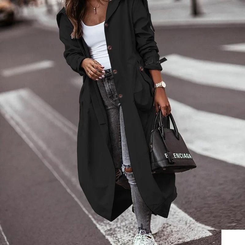 Imperméable léger pour femme long