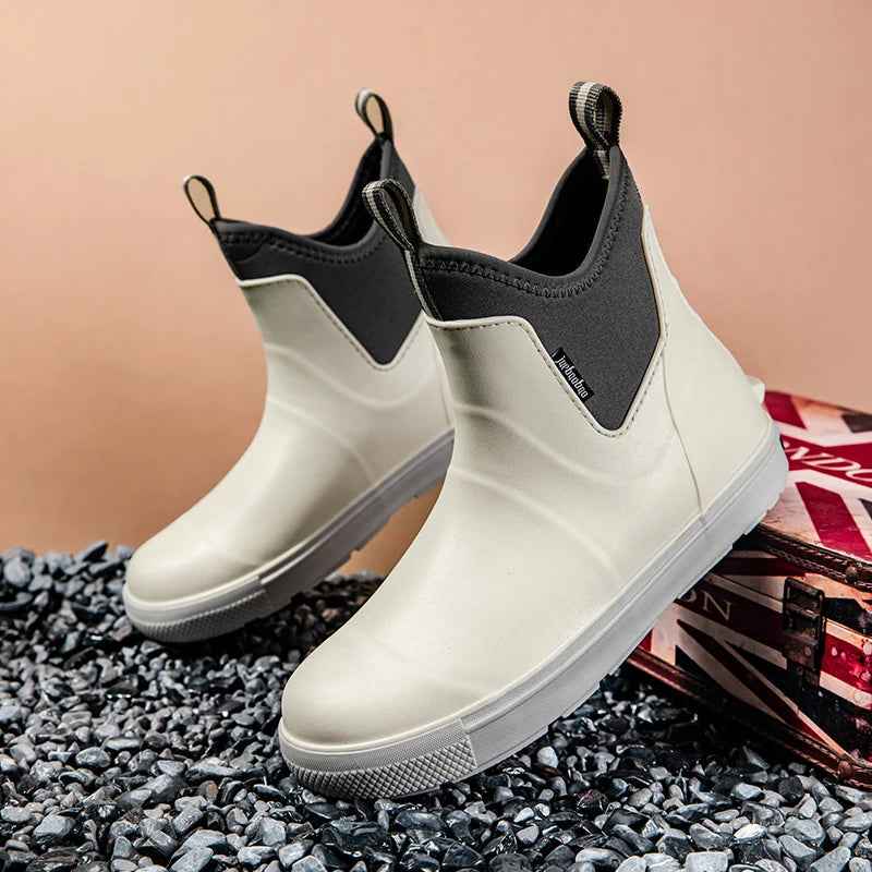 Bottes de pluie imperméables pour femmes, élégantes et confortables