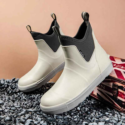 Bottes de pluie imperméables pour femmes, élégantes et confortables
