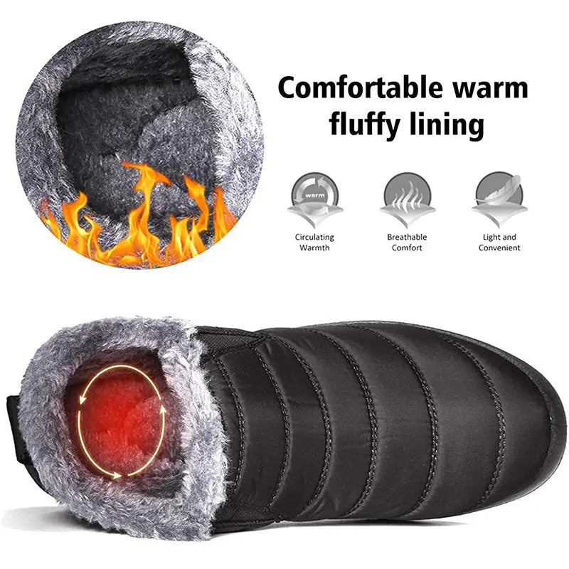 Wasserdichte Winterstiefel Damen Warm & Rutschfest - IdealeKleiden