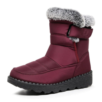 Bottes d'hiver imperméables femme chaud antidérapantes