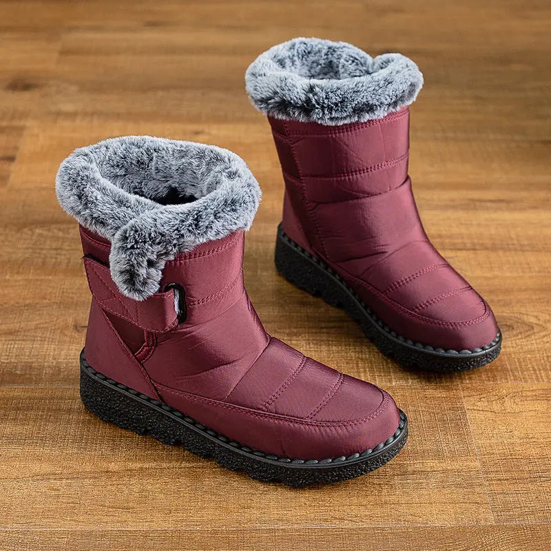 Wasserdichte Winterstiefel Frauen Warm Rutschfest - IdealeKleiden