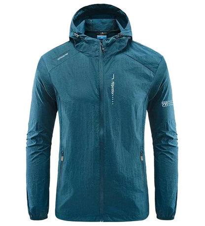Herren Windbreaker Jacke Sportlich Wasserdicht - IdealeKleiden