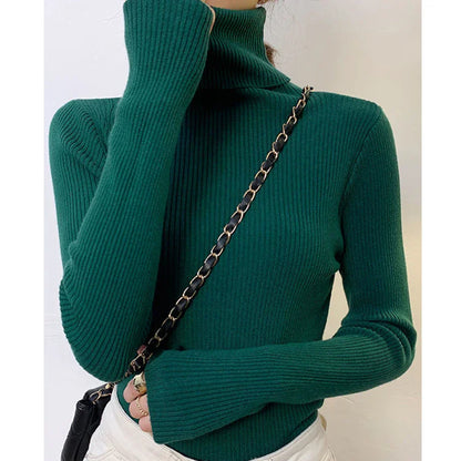 Pull Femme Col Roulé Doux