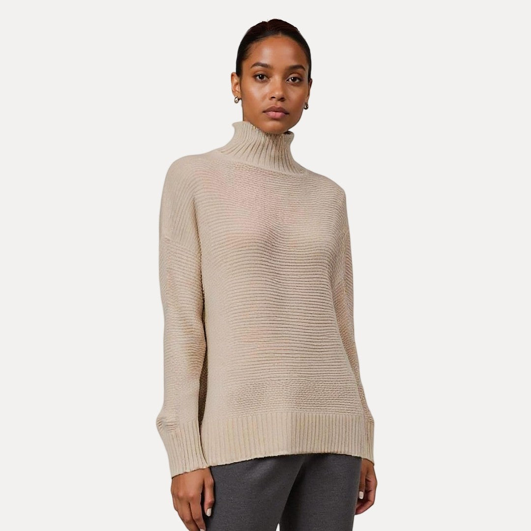 Écharpe pour femme Pull en laine Col montant Élégance