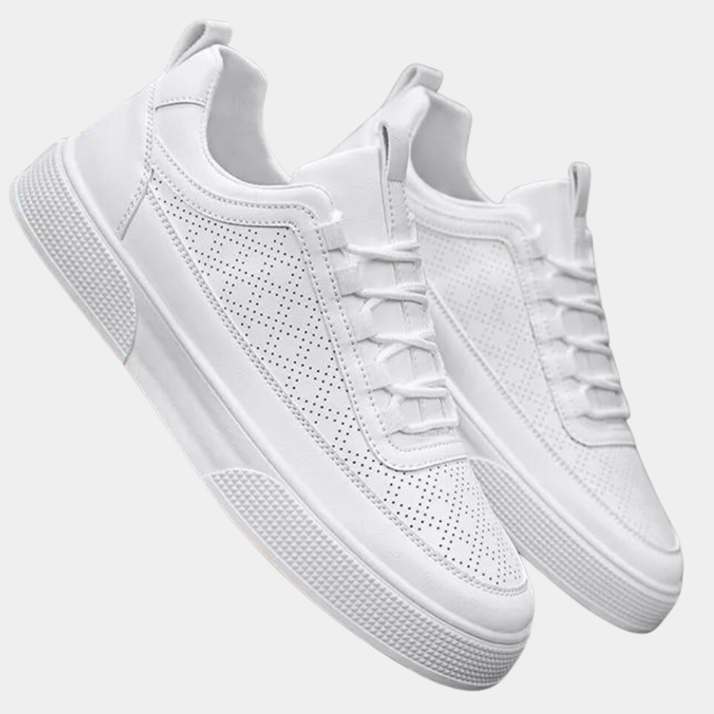 Leichte Sommer Sneakers Weiße Herren Laufschuhe - IdealeKleiden