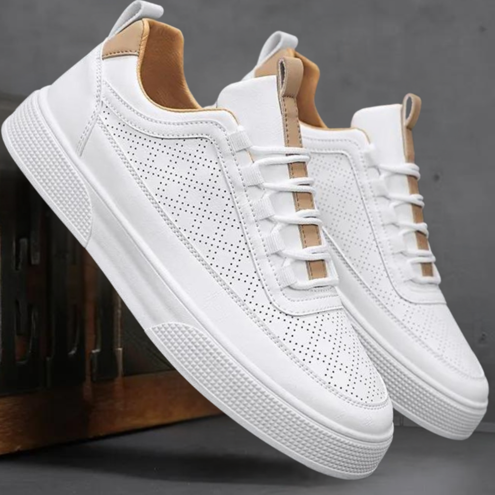 Baskets d'été légères Chaussures de course blanches pour hommes