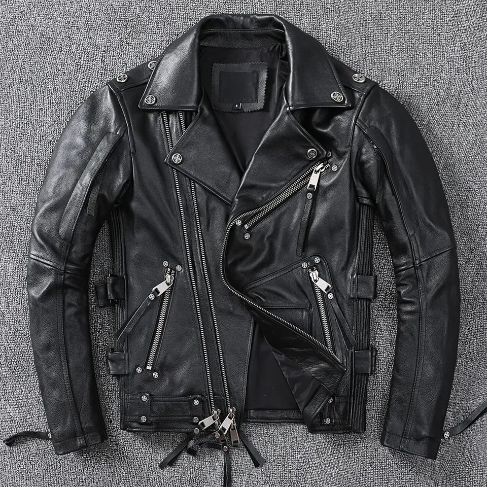Elegante Lederjacke Herren Winter - IdealeKleiden