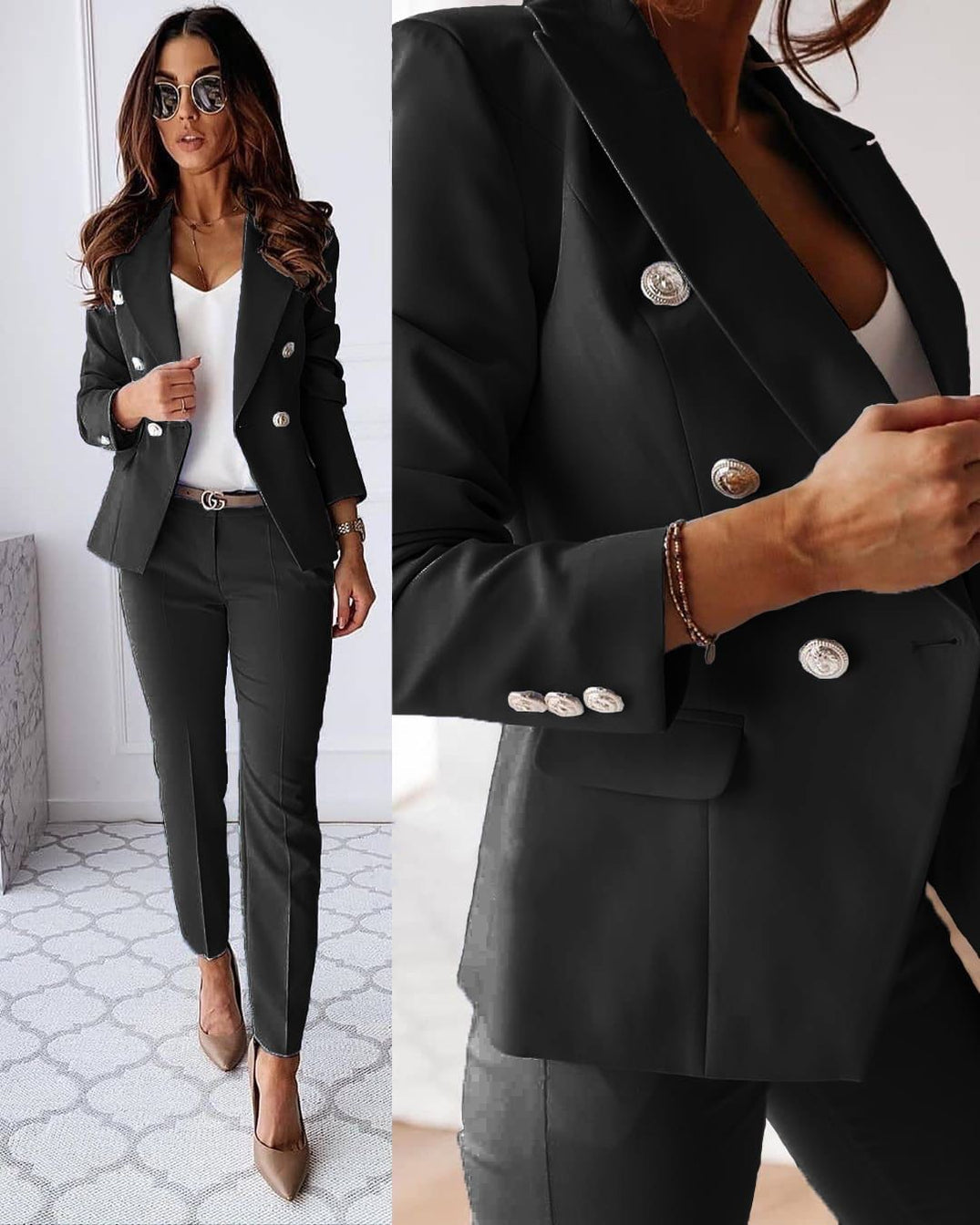 Tailleur élégant deux pièces pour femmes