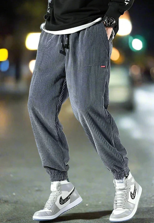 Pantalon en velours côtelé pour homme, confortable et moderne