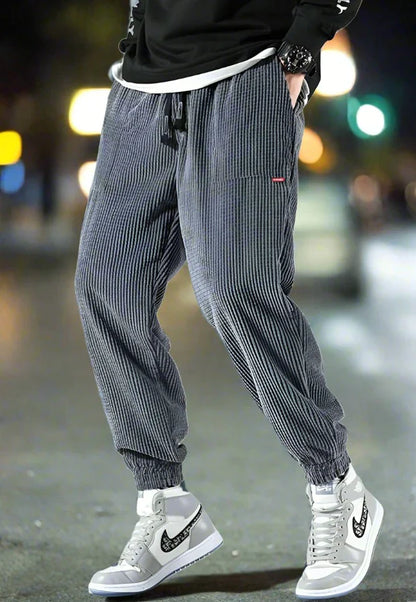 Pantalon en velours côtelé pour homme, confortable et moderne