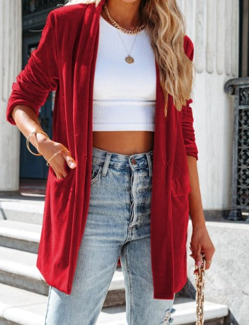 Blazer élégant en velours