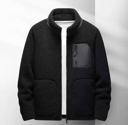 Veste zippée chaude pour homme avec de nombreuses poches