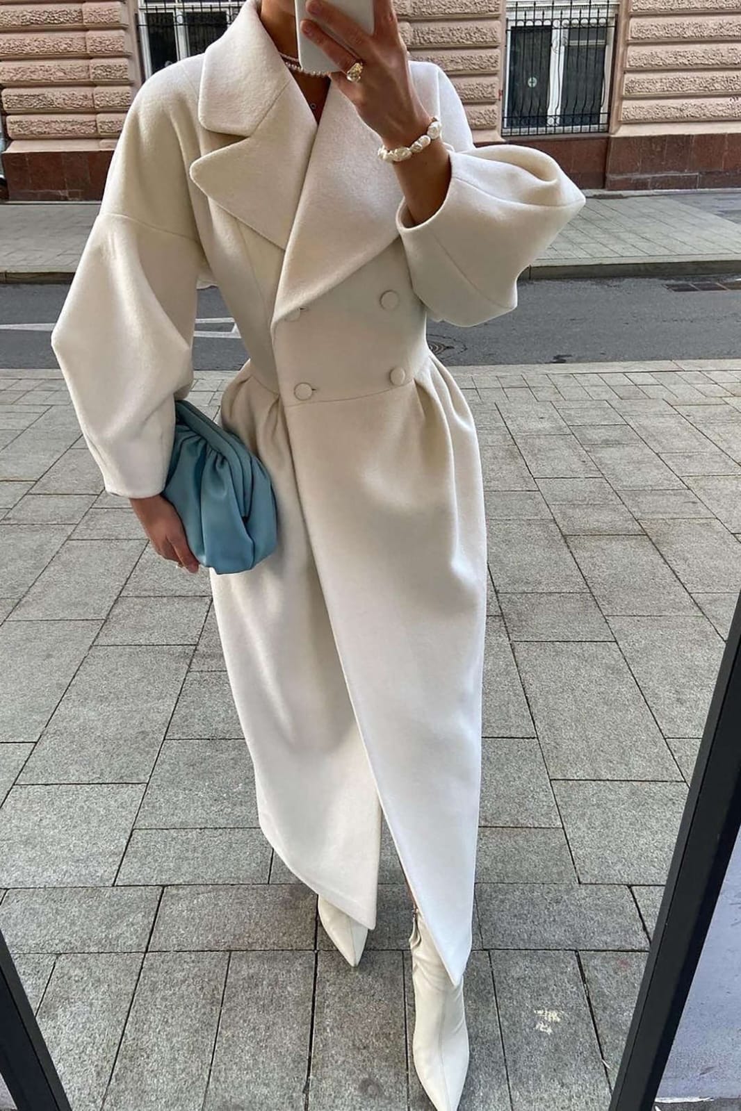 Harper | Chic Zweireihiger Damenmantel - IdealeKleiden