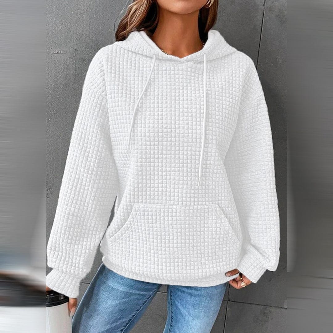 Sweat-shirt à capuche femme chaud hiver classique