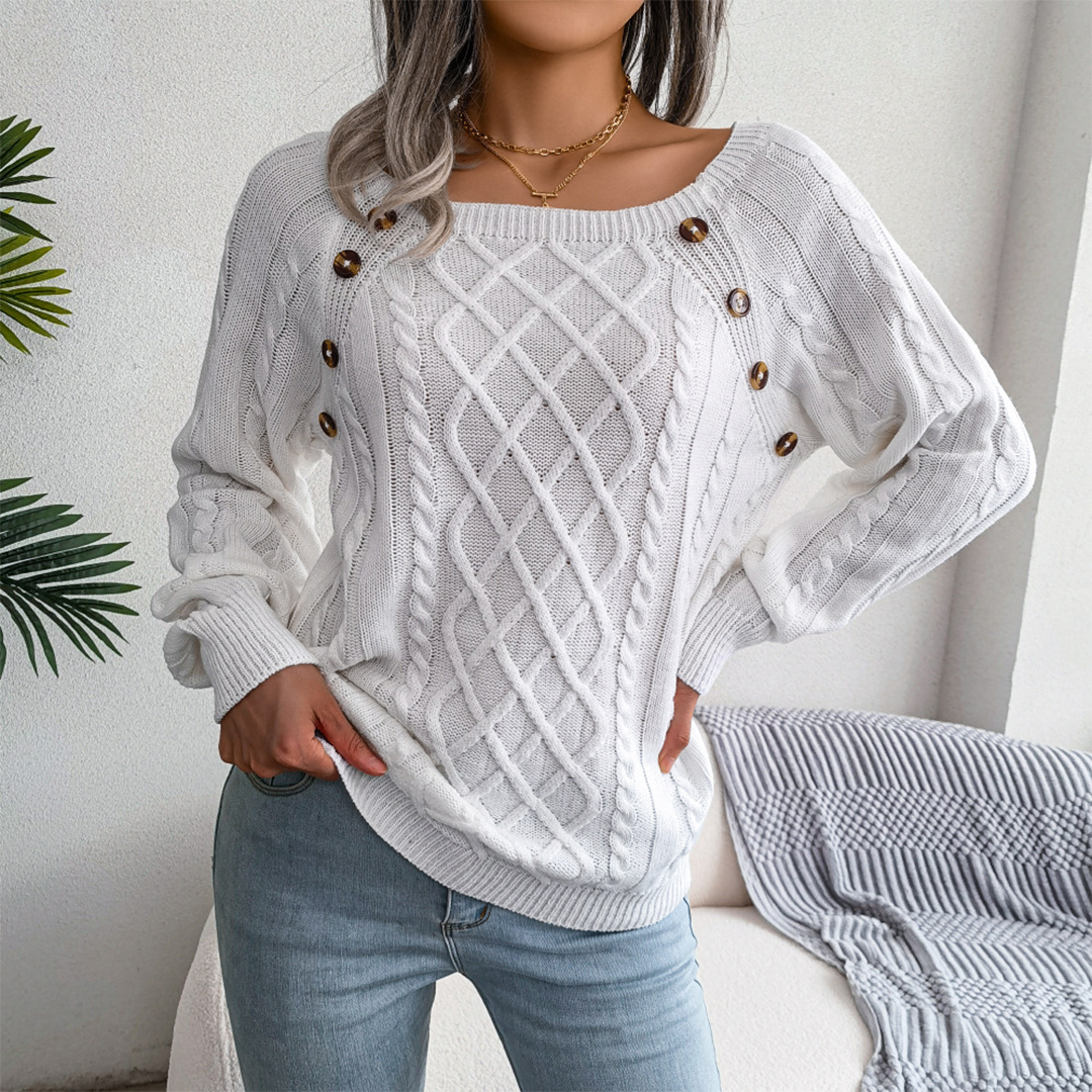 Pull-over élégant pour femme à manches longues