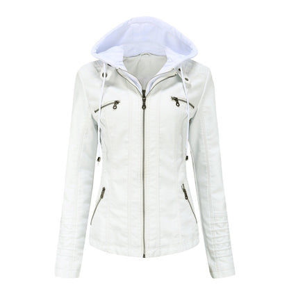 Automne Veste en cuir style tendance pour femme