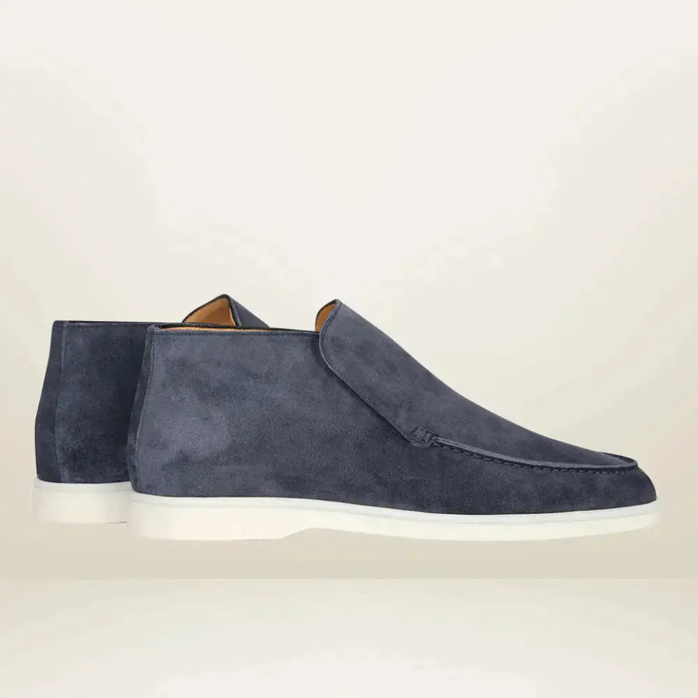 Mocassins élégants pour hommes aspect daim