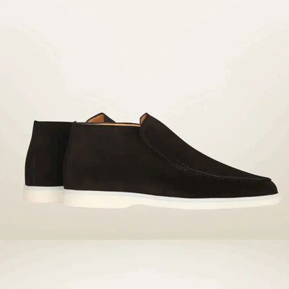 Mocassins élégants pour hommes aspect daim