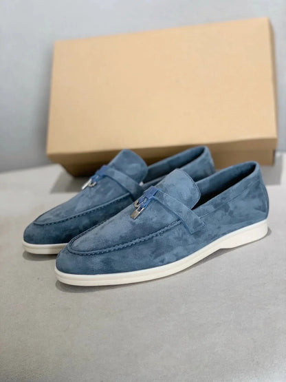 Mocassins élégants en cuir noir pour homme