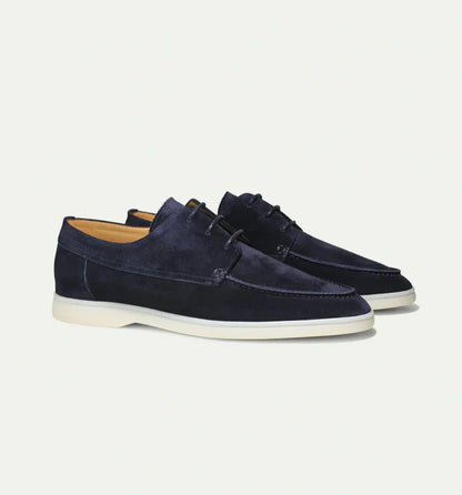 Chaussures élégantes en daim pour hommes, à lacets