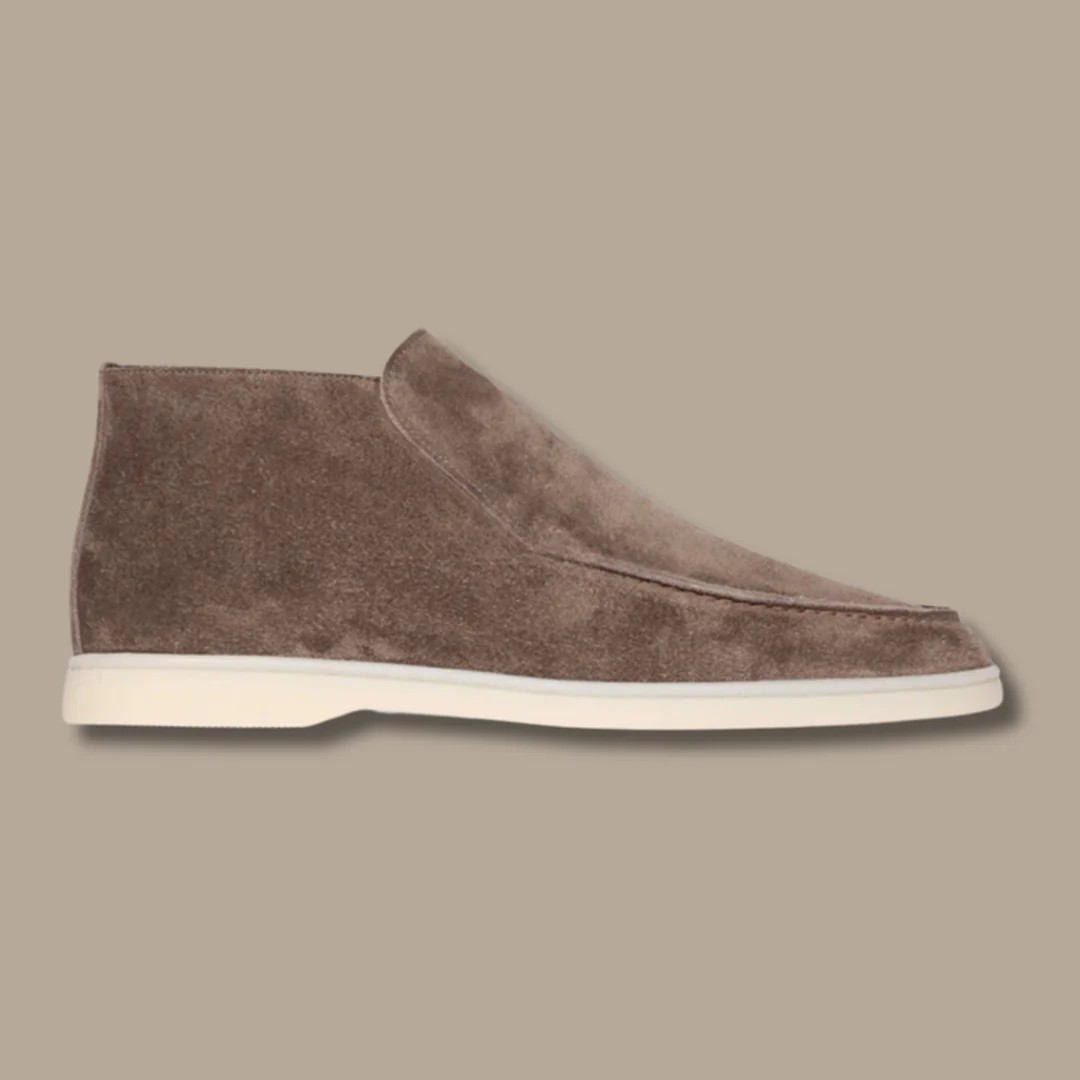 Mocassins homme confortables aspect daim