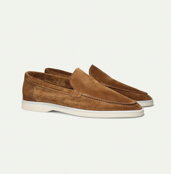 Mocassins homme confortables en daim