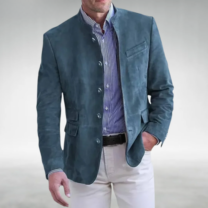 Blazer stylé en daim pour homme