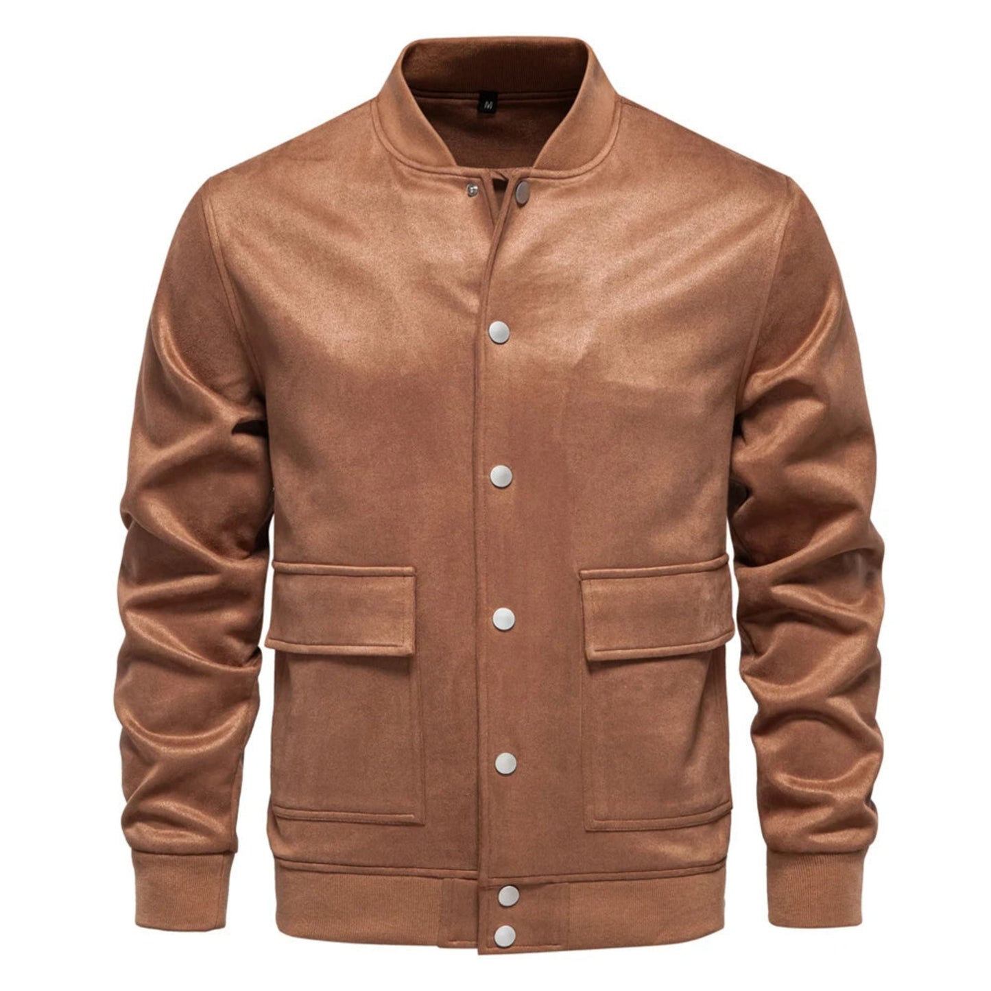 Veste en daim homme coupe ajustée décontractée