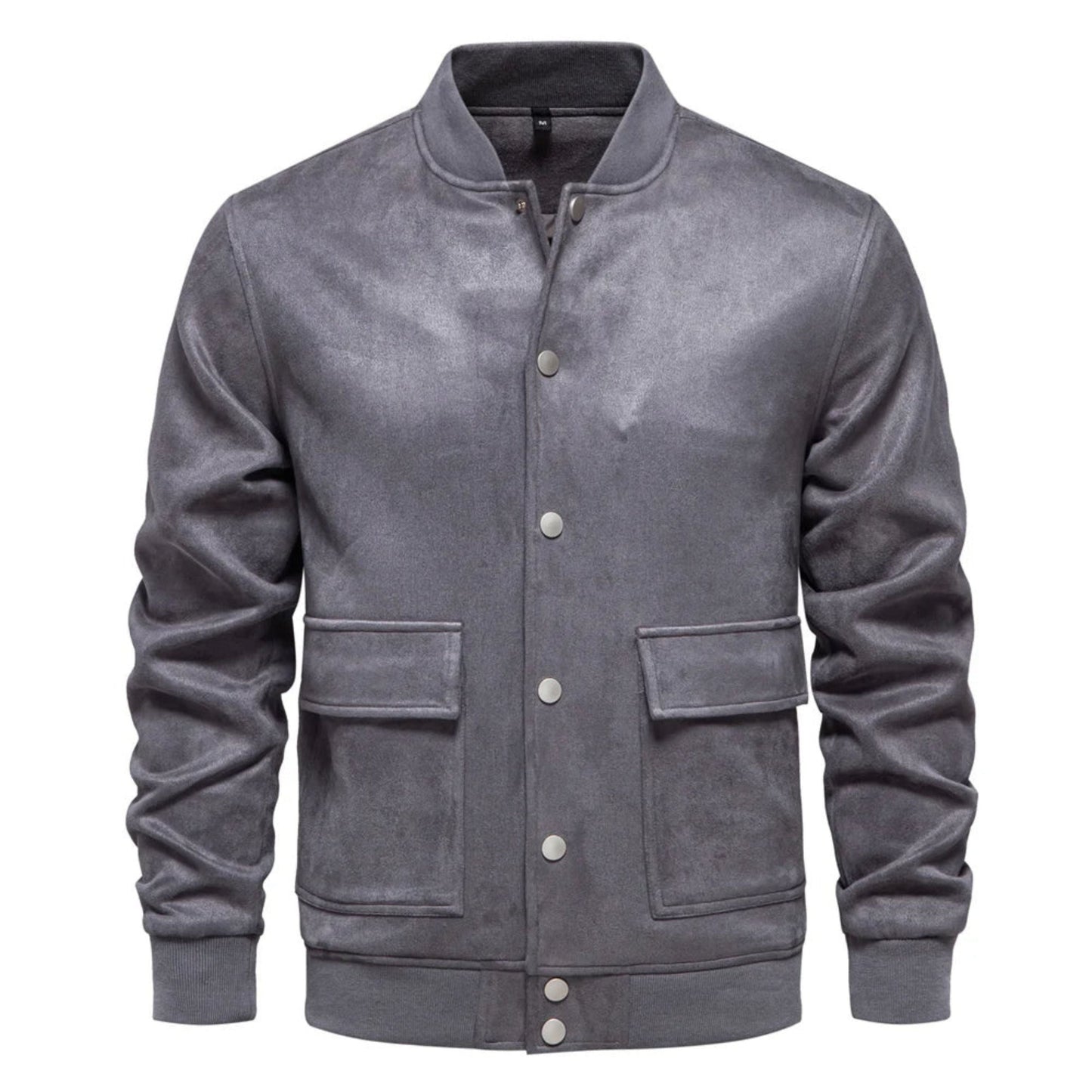 Veste en daim homme coupe ajustée décontractée