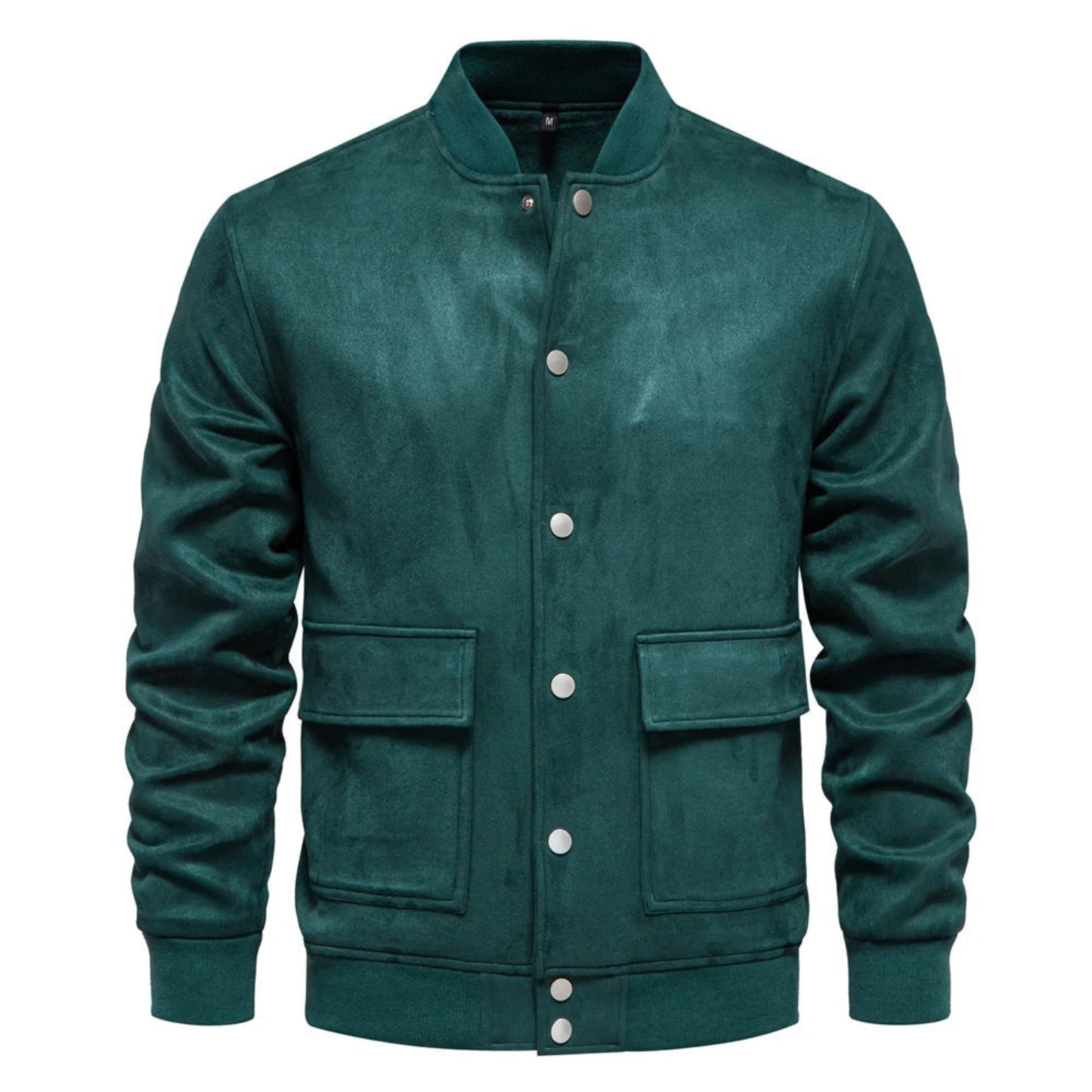 Herren Wildlederjacke Slim Fit Casual - IdealeKleiden